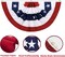 8 Pack USA Pleated Fan Flag, 1.5 X 3 Feet American US Patriotic Bunting Flags Outdoor for 4th of July Memorial Day Decor Independence Day Decor…